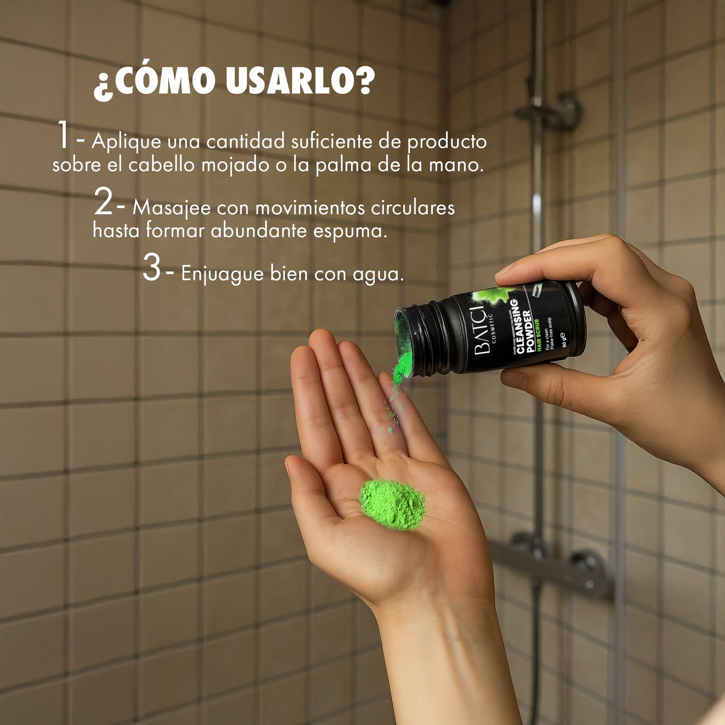Polvo Limpiador Purificante Anticaspa Para El Cuero Cabelludo