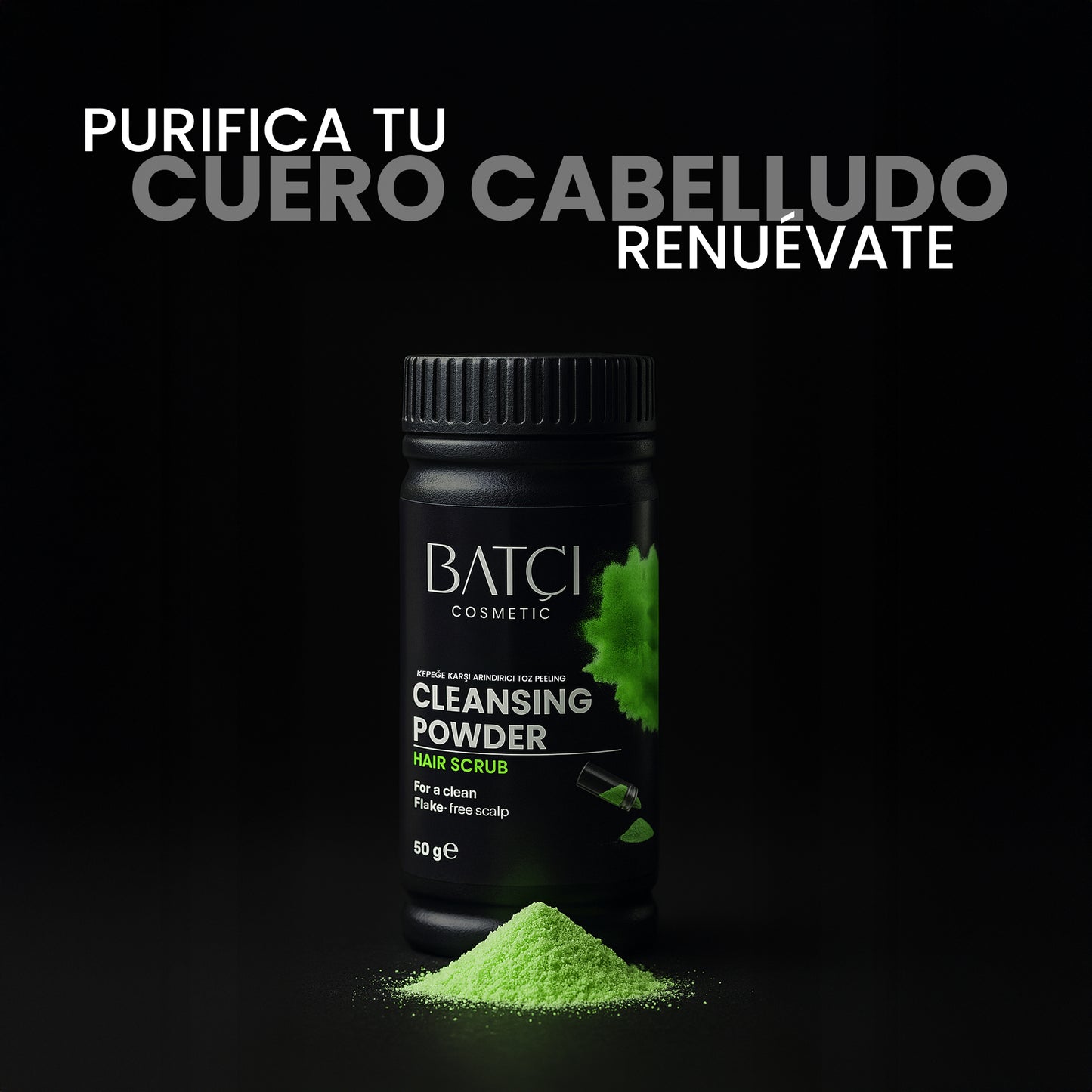 Polvo Limpiador Purificante Anticaspa Para El Cuero Cabelludo