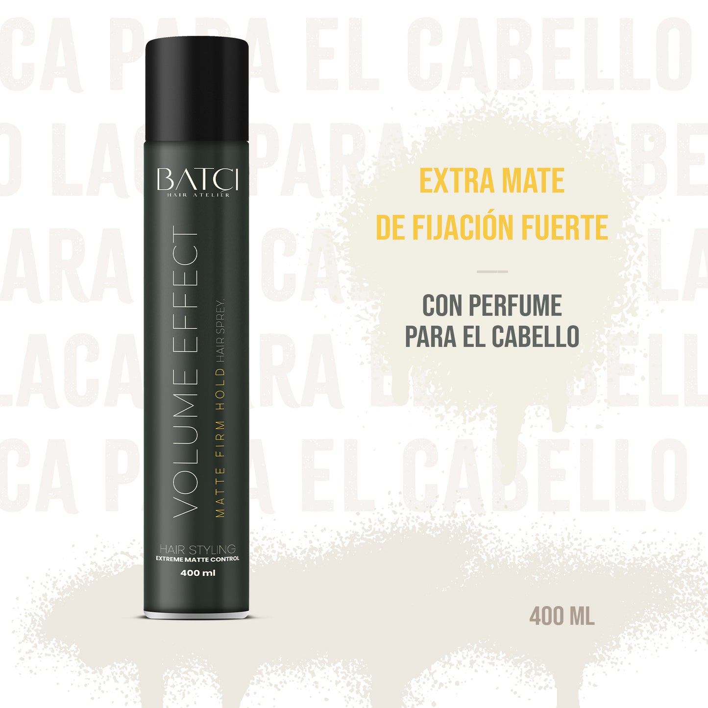Spray Para El Cabello Mate De Fijación Fuerte 400 ml