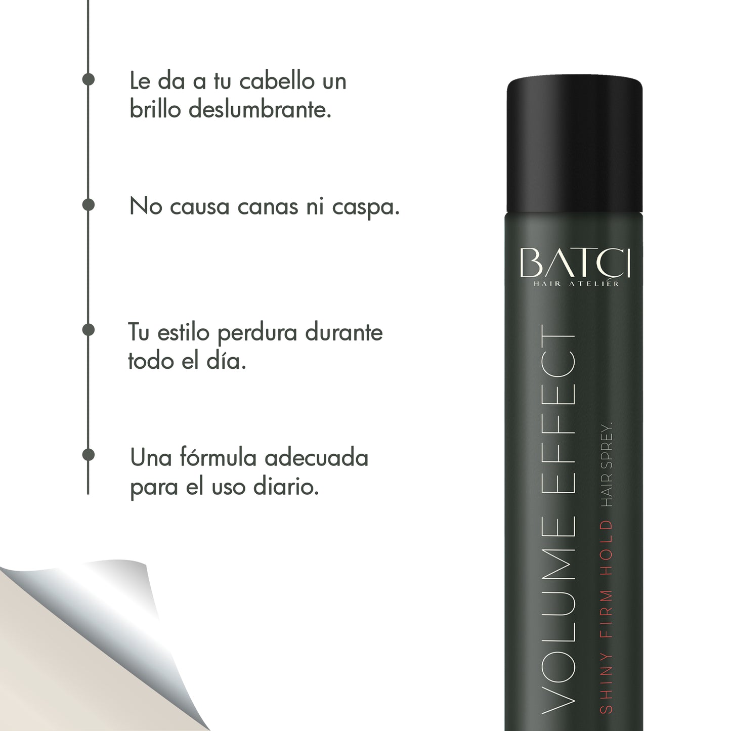 Spray Para Cabello De Fijación Fuerte, Alta & Brillante 400 ml