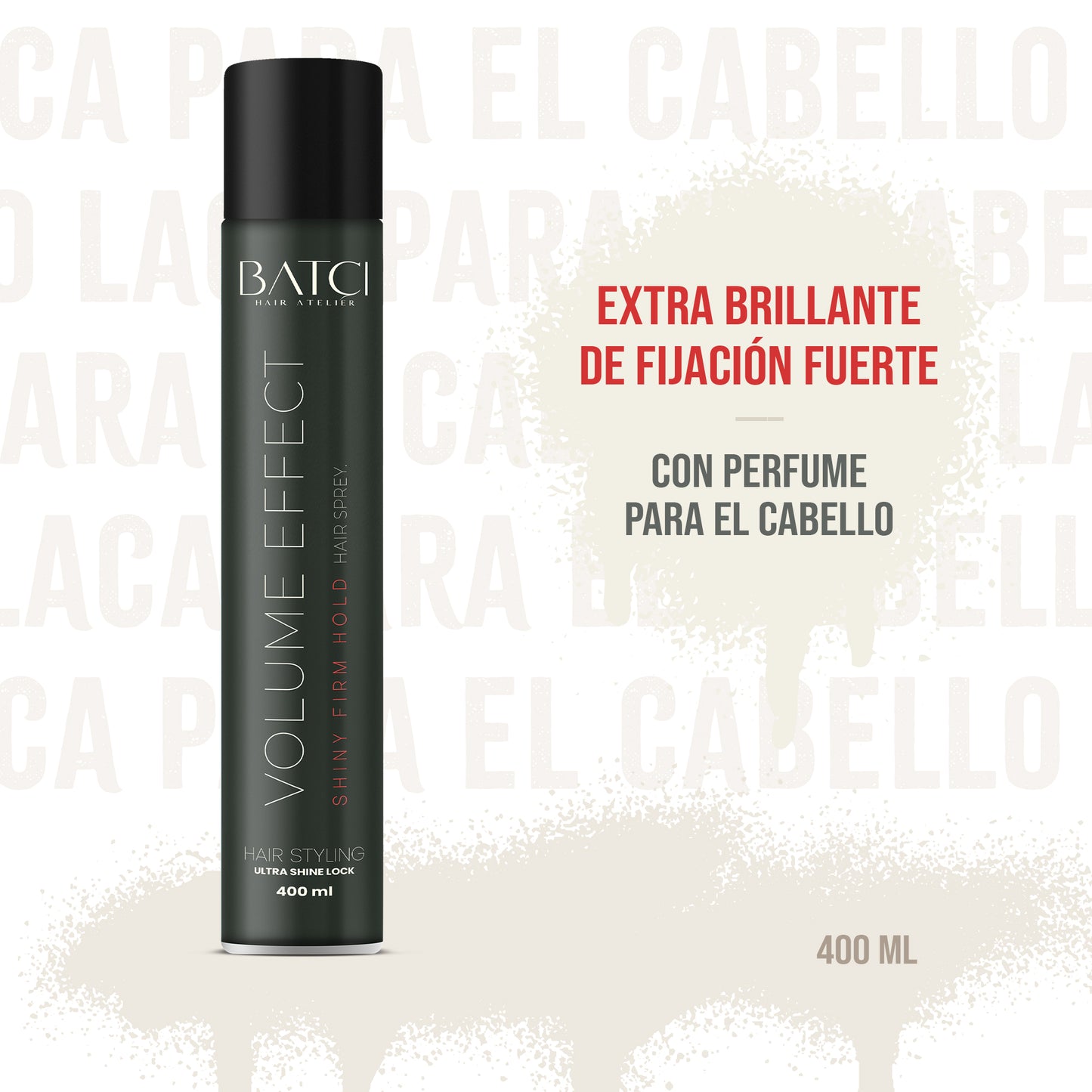 Spray Para Cabello De Fijación Fuerte, Alta & Brillante 400 ml