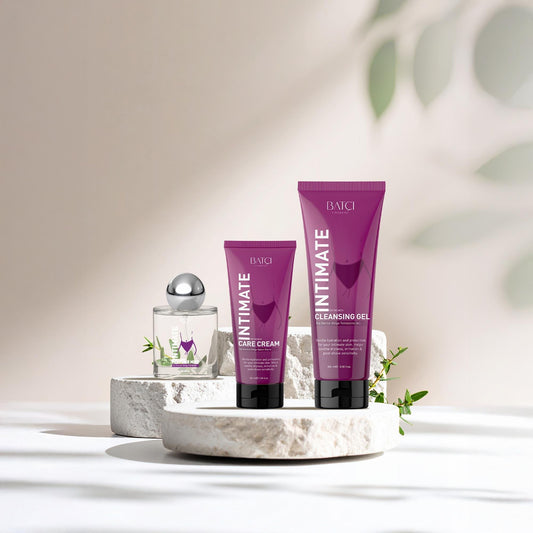 Intimate care benefit set that helps deodorize and cleanse the genital area
