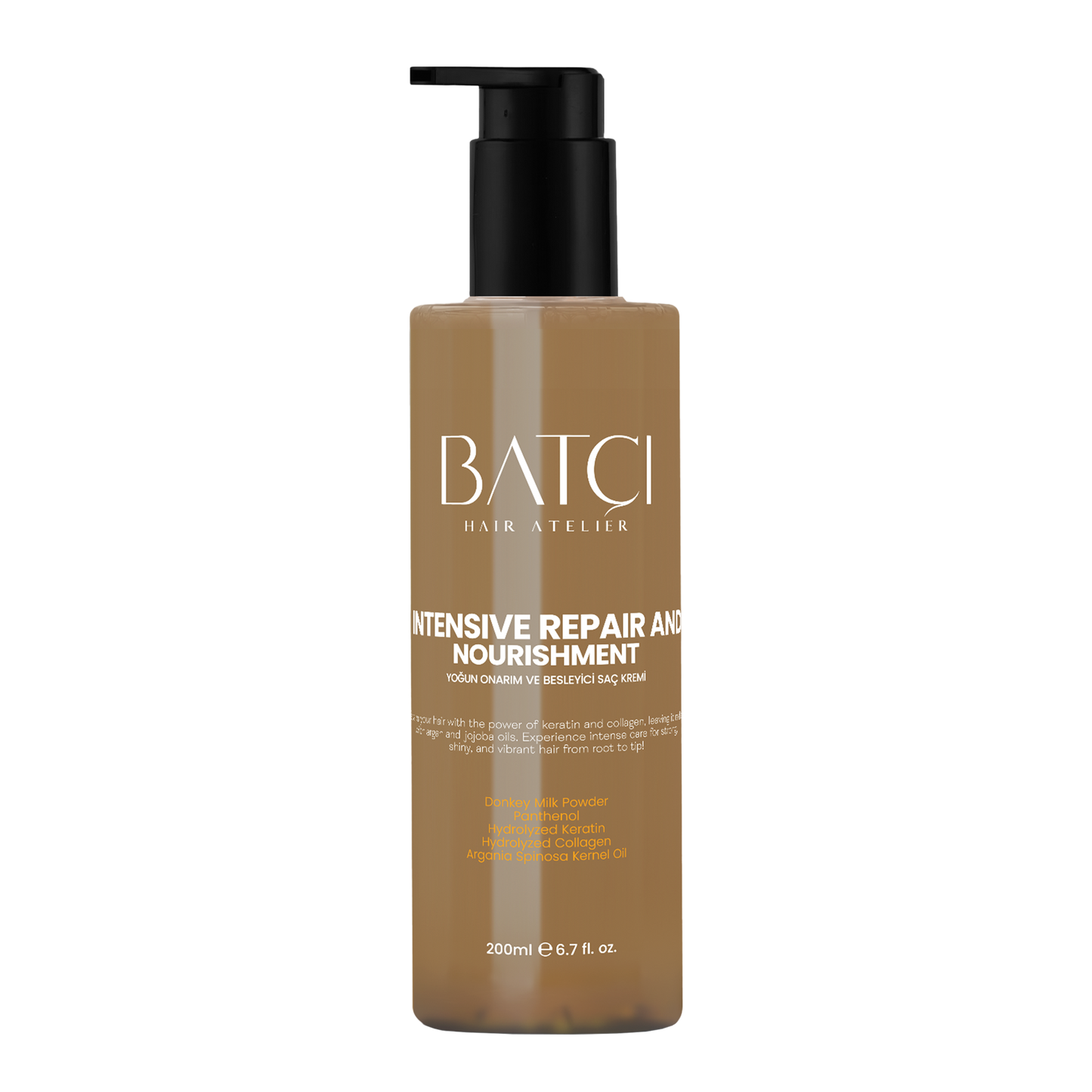 Crema capilar térmica antiestática de café para cabellos secos 200 ML