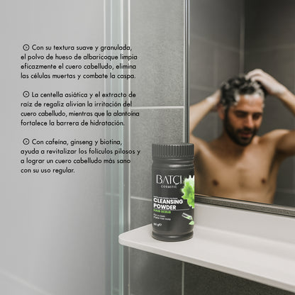 Polvo Limpiador Purificante Anticaspa Para El Cuero Cabelludo