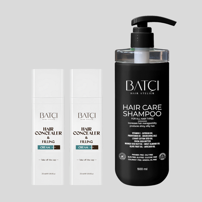 Batçı Bundle: 2x Hair Corrector 30ml and Shampoo
