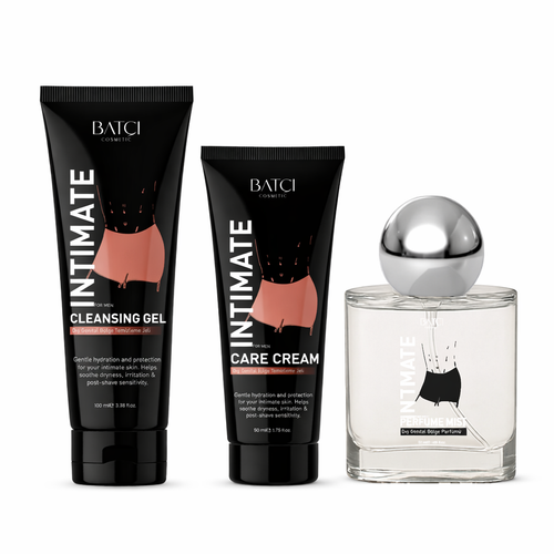 Kit Intimate Advantage para o cuidado dos genitais masculinos que ajuda a eliminar o odor.