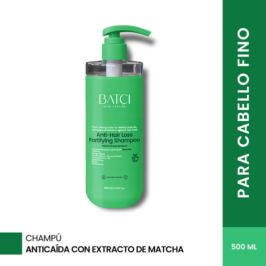 Champú Anticaída 500 ml - Fórmula Voluminizadora y Nutritiva con Ginkgo Biloba y Glutatión