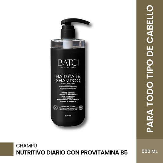 Champú Provitamina B5 de 500 ML sin Sulfatos Profundamente Putritivo