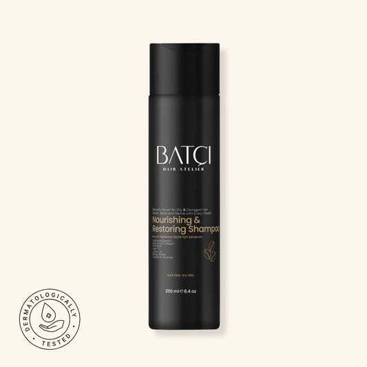 Champú Nutritivo y Reparador para Cabello Seco y Dañado con Extracto de Café - Fórmula con Queratina y Colágeno - 250 ML