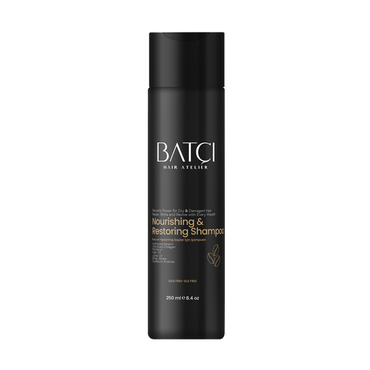 Champú Nutritivo y Reparador para Cabello Seco y Dañado con Extracto de Café - Fórmula con Queratina y Colágeno - 250 ML